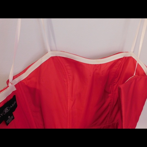 Short Red Satin Homecoming Dress! - Picture 5 of 8